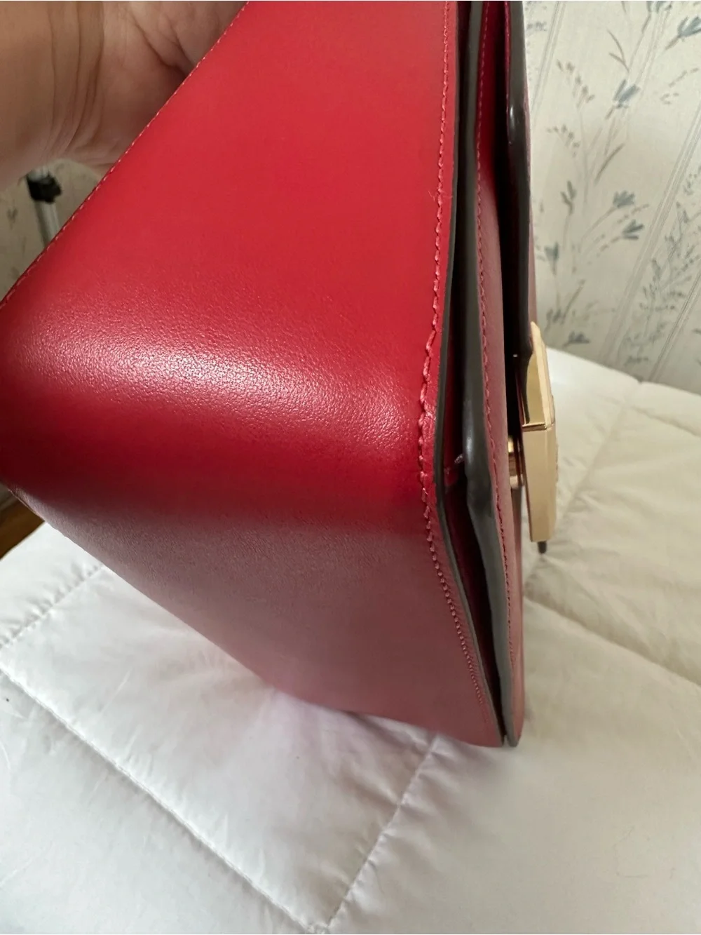 Kate Spade Red Leather Top-Handle Satchel